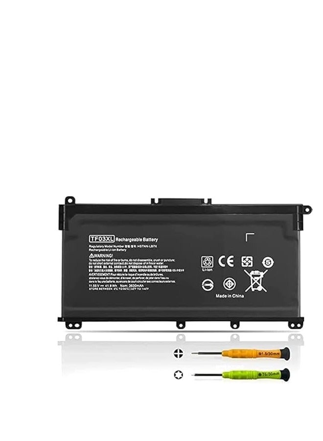 Terabyte TF03XL Replacement Battery for HP Pavilion X360 14-bf, 14-bp, 14-cd, 15-cc, 15-cd, 15-ck, 17-ar Series Laptops - Image 1