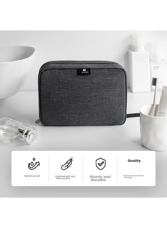 Pack All Travel Toiletry Bag, Wet And Dry Separation, Business Trip Wash Bag, Gym And Shower Bag, Portable Storage Bag, Large Blue - Image 5