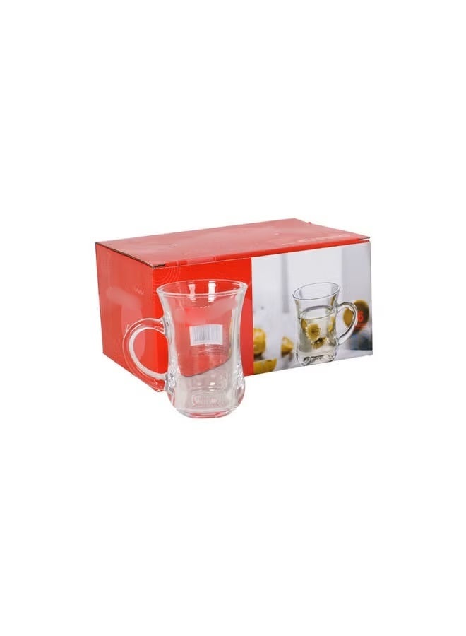 طقم أكواب زجاجية مكون من 6 قطع شفاف 135ملليلتر - Image 3