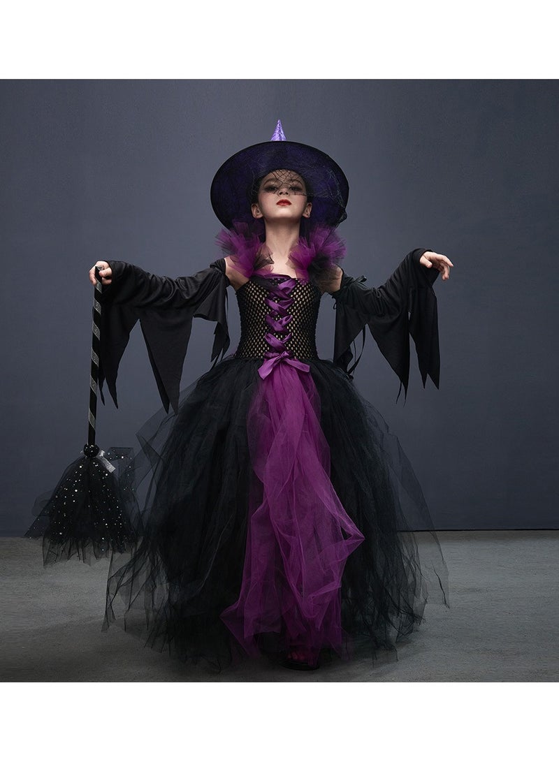 Four-Piece Set WitchDress Bat Sleeve Witch Dress Cosplay Girl Dress - Image 2