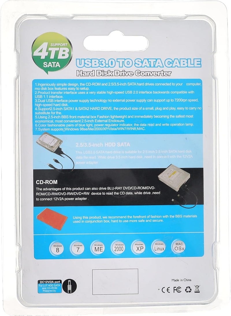 Cable Usb3 To Sata Hard Disk Drive Converter Black - Image 4