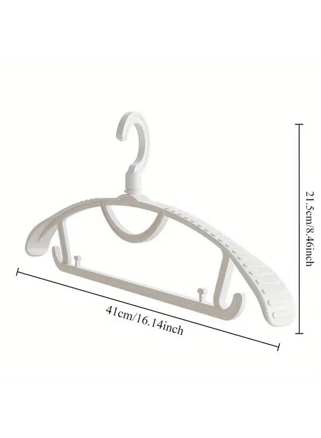 Green 10PCS Non Slip Seamless Plastic Clothes Hangers With Enamel Coating For Wardrobe - Image 3