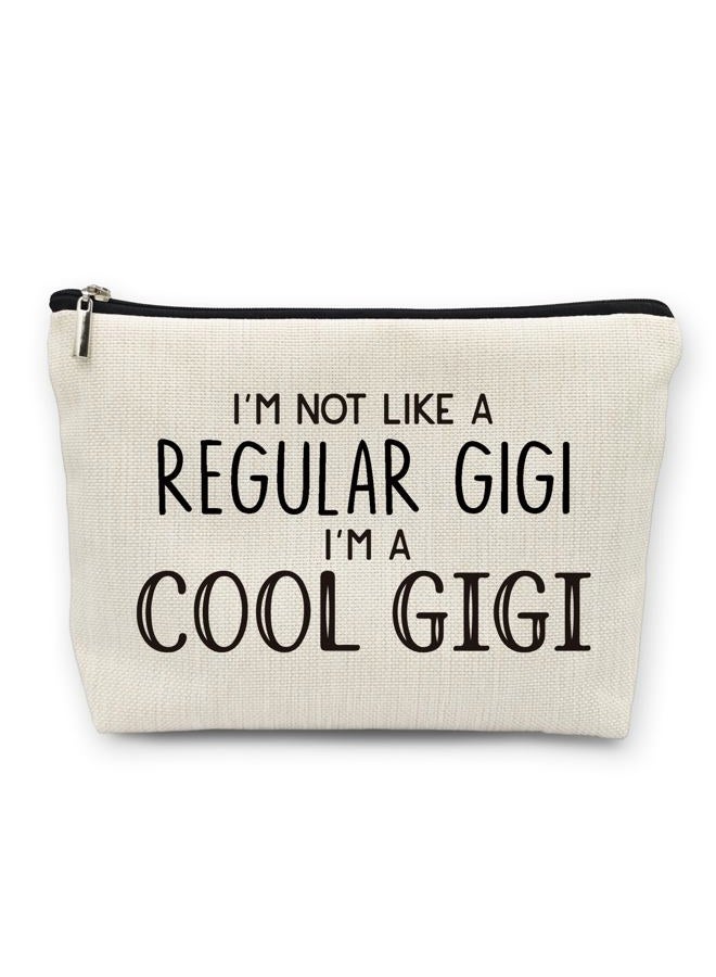 huester Gigi Gifts Makeup Bag, Gigi Gifts for Grandma Make Up Bag, Mothers Day Gifts for Gigi, Grandma Gifts, I'm Cool Gigi Cosmetic Bag Travel Makeup Make Up Pouch Gifts for Gigi Grandma Purse - Image 1