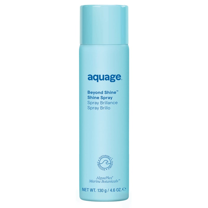 AQUAGE Beyond Shine, Fine-Mist Silkening and Glossing Spray, Creates Shine, Thermal-Pressing Product that Polishes, Silkens, and Smooths Curly Texture, 4.6 fl. oz - Image 1