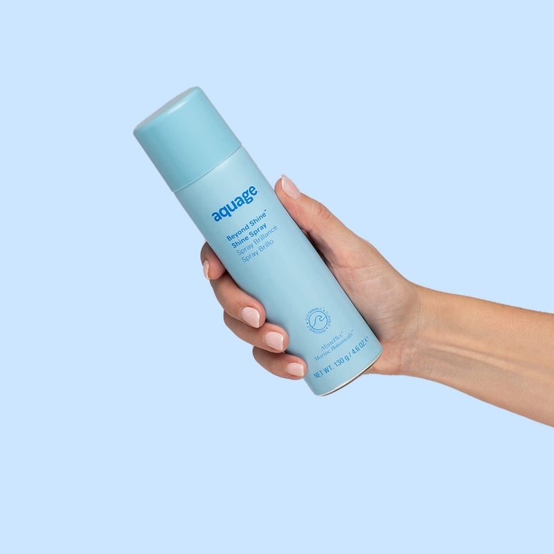 AQUAGE Beyond Shine, Fine-Mist Silkening and Glossing Spray, Creates Shine, Thermal-Pressing Product that Polishes, Silkens, and Smooths Curly Texture, 4.6 fl. oz - Image 5
