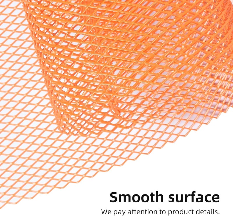 AggAuto Universal 40"x13" Car Grill Mesh - Aluminum Alloy Automotive Grille Insert Bumper Rhombic Hole 6x12mm, One of the Most Multifunctional Shape Grids Orange - Image 5