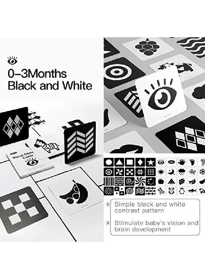 beiens High Contrast Baby Flashcard 80 Pcs 160 Page Black White Colorful Visual Stimulation Learning Activity Card For Babies Ages 0361236 Months 5.5'' X 5.5'' Newborn Infants Toys Gift - Image 4