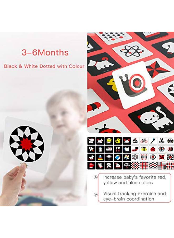beiens High Contrast Baby Flashcard 80 Pcs 160 Page Black White Colorful Visual Stimulation Learning Activity Card For Babies Ages 0361236 Months 5.5'' X 5.5'' Newborn Infants Toys Gift - Image 5