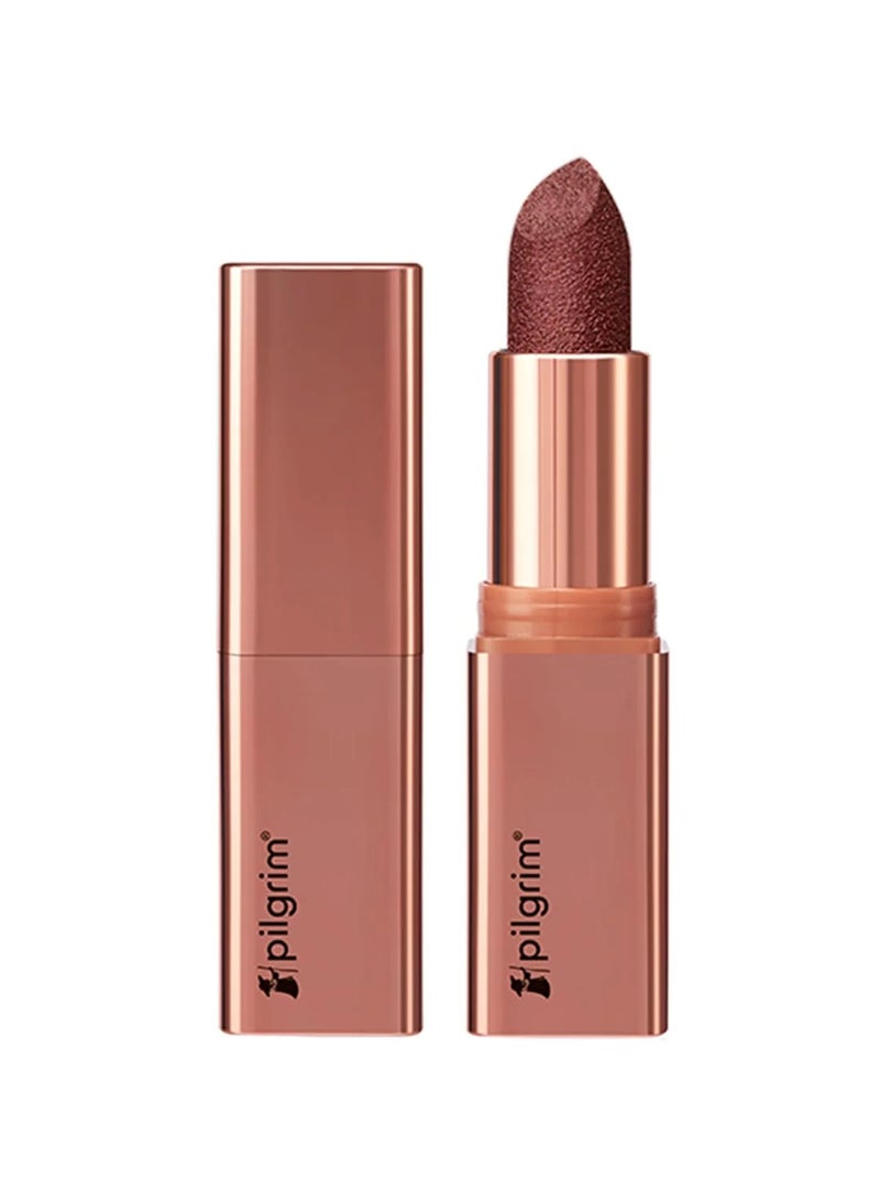 Pilgrim Glitter Lipstick For Women 4.2gm | Dubai Luxe Lifestyle - Royal Noor Shade | Lipstick Infused with Vitamin E & Olive Oil | Glitter Formula With Matte Finish | Non Drying | All Skin Types - Image 1