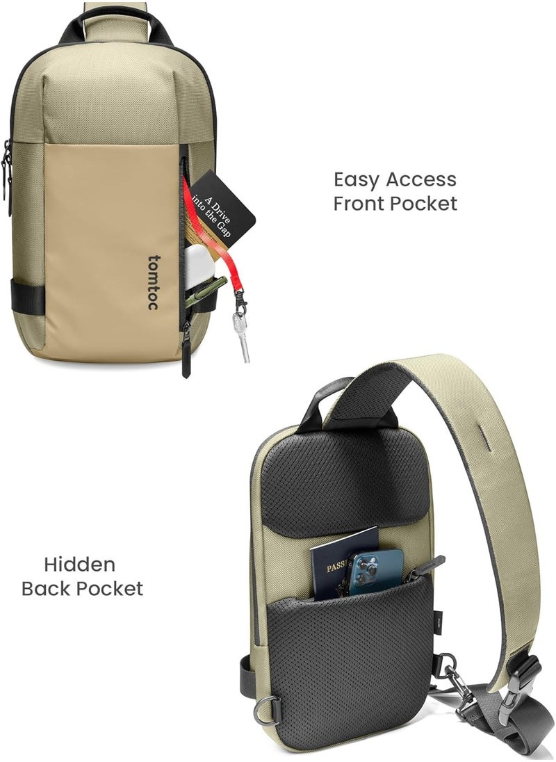 Tomtoc Navigator-T24 Sling Bag 5L, Compact Sling Bag, Crossbody Chest Shoulder Bag for 11 inch 2025 iPad A16, iPad Air M3&M2, iPad Pro M4, M2&M1, Nintendo Switch 2/Switch/OLED, Slim Lightweight Daypack for Daily Use  - Image 2