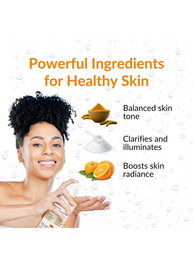 ناسولا غسول الجسم ناسولا بحمض الكوجيك + الكركم وفيتامين سي، جل استحمام كوري عضوي طبيعي مرطب ومقشر بدون رائحة للنساء والرجال - 11.83 أونصة سائلة - Image 2