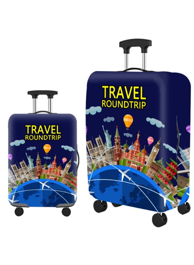 Travel Luggage Cover, Elastic Baggage Suitcase Protector Skins with Double Opening, Washable Stretch Anti-scratch Zippered Luggage Protector Fits for 22-24 Inch Luggage - Image 1