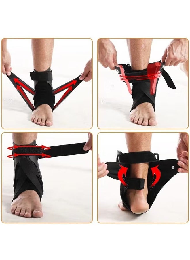HY - Ankle Brace, Ankle Support Brace for Ankle Sprains, Ankle Braces for Men Women, Ankle Support Sprained Ankle Brace for Basketball Soccer Volleyball (X-Large) - Image 1