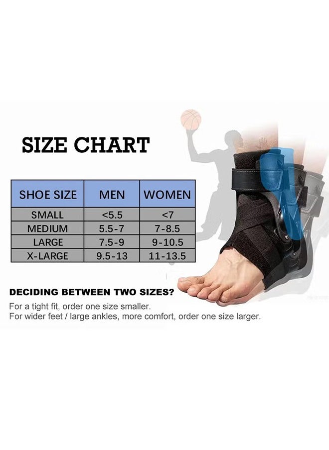 HY - Ankle Brace, Ankle Support Brace for Ankle Sprains, Ankle Braces for Men Women, Ankle Support Sprained Ankle Brace for Basketball Soccer Volleyball (X-Large) - Image 1