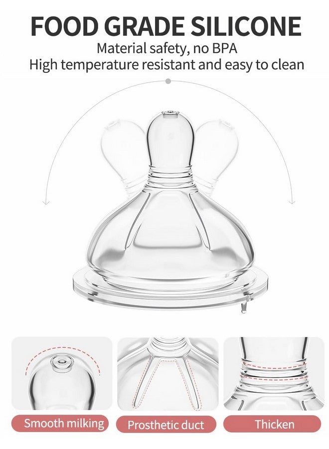 Oberni Baby Bottle Nipple, 100% Silicone,Replacement Baby Bottle Nipple for Babies, Newborn,Preemie 0-3 0-6 6-12 12+ Months - Image 4