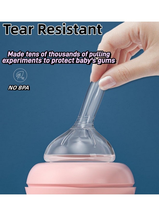 Oberni Baby Bottle Nipple, 100% Silicone,Replacement Baby Bottle Nipple for Babies, Newborn,Preemie 0-3 0-6 6-12 12+ Months - Image 5