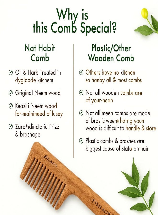 Guleel Wooden Comb Kacchi Neem - Image 5