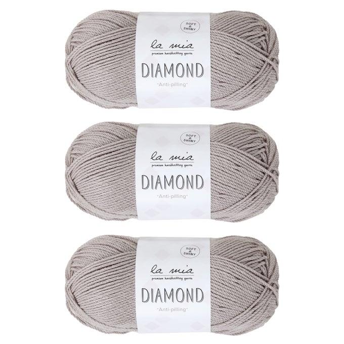 3 SKEIN LA MIA DIAMOND TOTAL 105 OZ EACH 35 OZ 100 G 229YD 210M 70 ACRYLIC 30 MICROFIBER MEDIUM WORSTED SUPER SOFT YARN BROWN PERFECT FOR AMIGURUMI L161