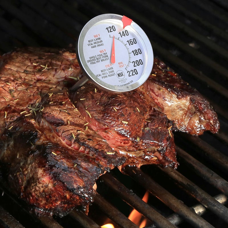 Escali AH1 2 Pack Oven Safe Meat Thermometers, Stainless Steel, Thermometer with 2.5 inch Large Dial, Oven and Grill Safe Temperature Gauge for Cooking, Roasting, Baking, Candy, Steak, Turkey - Image 3