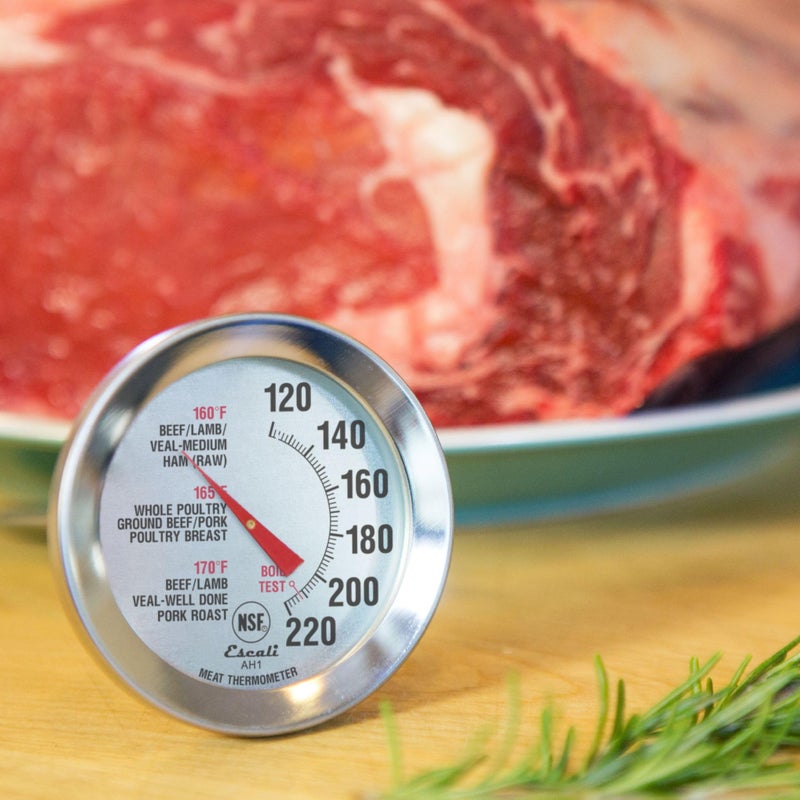 Escali AH1 2 Pack Oven Safe Meat Thermometers, Stainless Steel, Thermometer with 2.5 inch Large Dial, Oven and Grill Safe Temperature Gauge for Cooking, Roasting, Baking, Candy, Steak, Turkey - Image 5