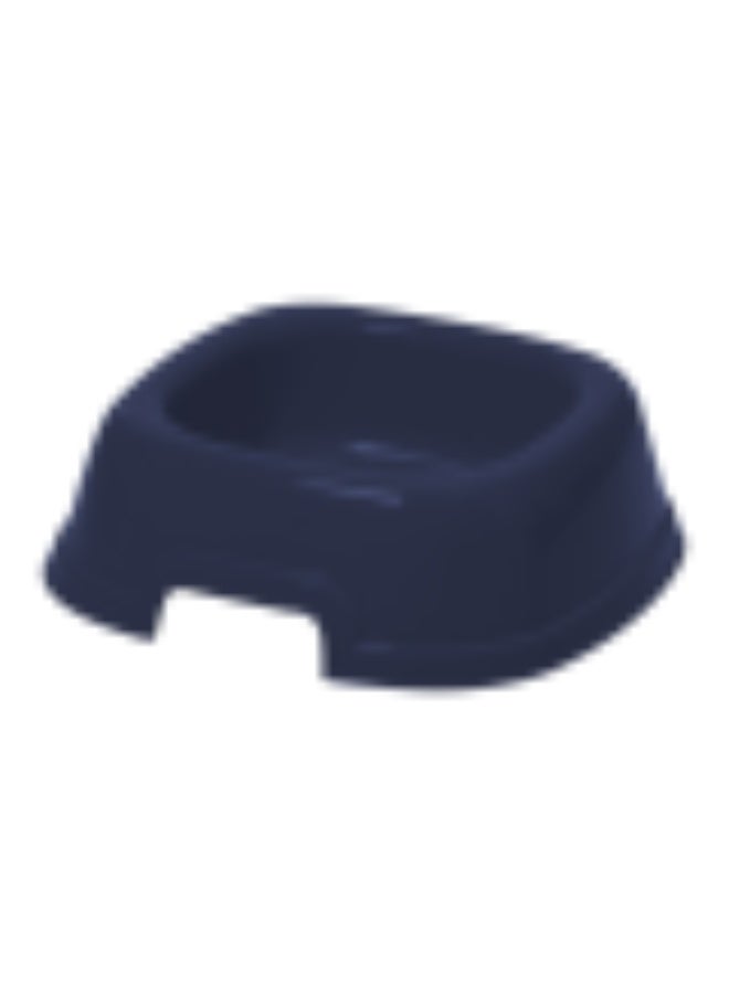 Geoplast Georplast Large Square Pet Bowl Navy Blue 26x26x8.5 cm for Dogs & Cats – Durable Non-Toxic Plastic Feeding Bowl - Image 1