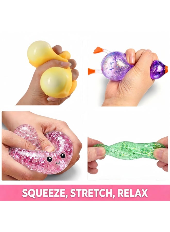 Squishy Bun Advent Calendar, 25 PCS Mystery Surprise Fidget Toys – Stress Relief Sensory Toys for Kids & Adults, Ideal Holiday & Birthday Gift - Image 4