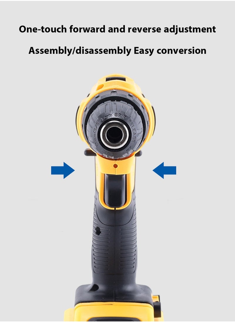 Arabest - 21v Multifunctional 24-Piece Lithium Drill Set Rechargeable Hand Drill Household Impact Drill Pistol Drill - Image 1