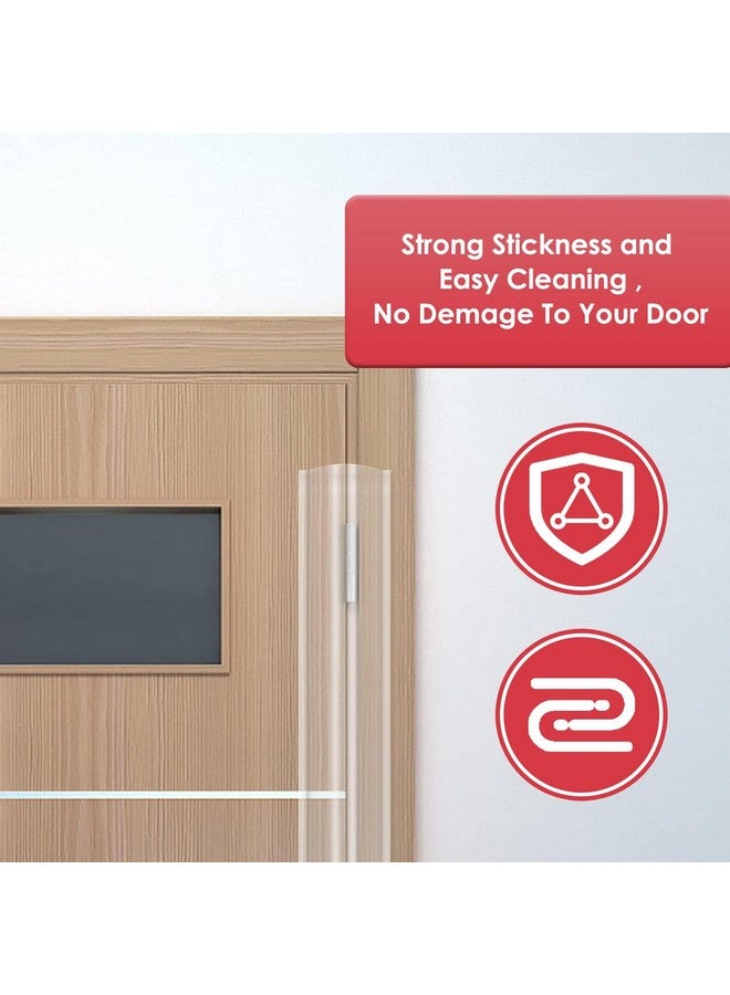 Angloria Baby Proofing Door Pinch Guard, Hinge Cover, Protector for Kids Finger Safety, Heavy Duty Jam Shield, Translucent - Image 5