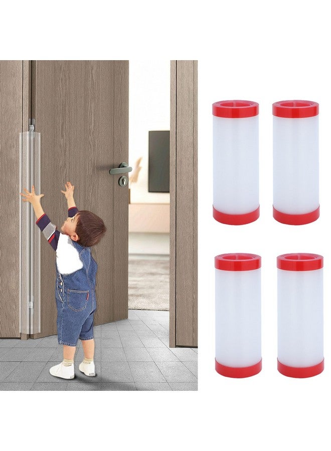 Angloria Baby Proofing Door Pinch Guard, Hinge Cover, Protector for Kids Finger Safety, Heavy Duty Jam Shield, Translucent - Image 1