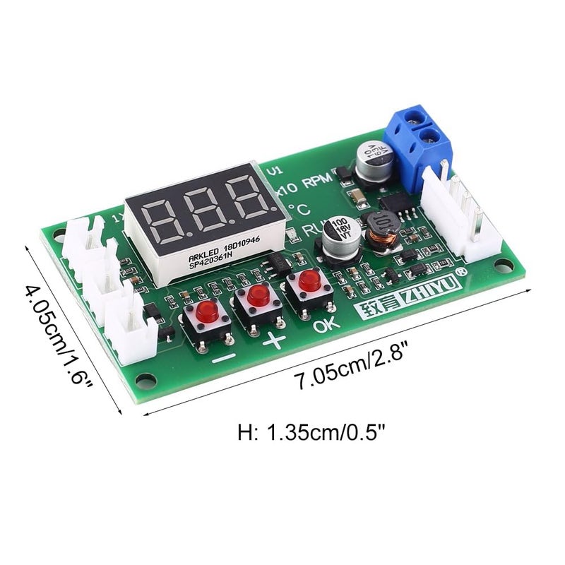 DONGKER PWM Driver Module,DC 12V 24V 48V 4-Wire Fan Temperature Controller for PC Fan/Alarm - Image 4