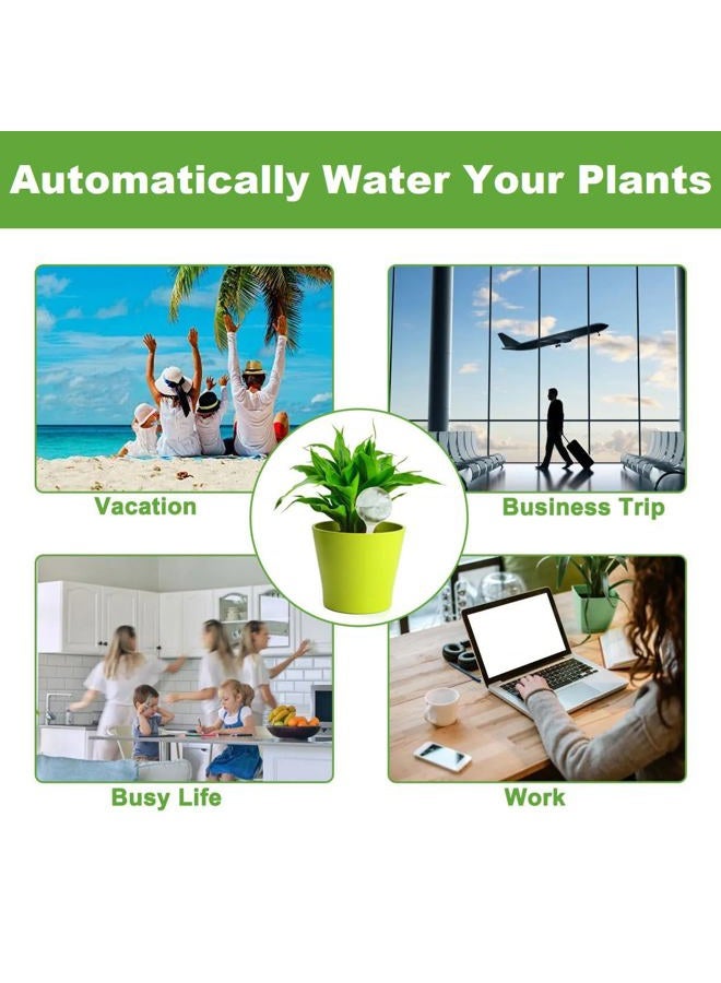 Alotm 10Pcs Plant Watering Bulbs, Automatic Self-Watering Globes Plastic Balls Garden Water Device Watering Bulbs for Plant (Large, Clear) - Image 4