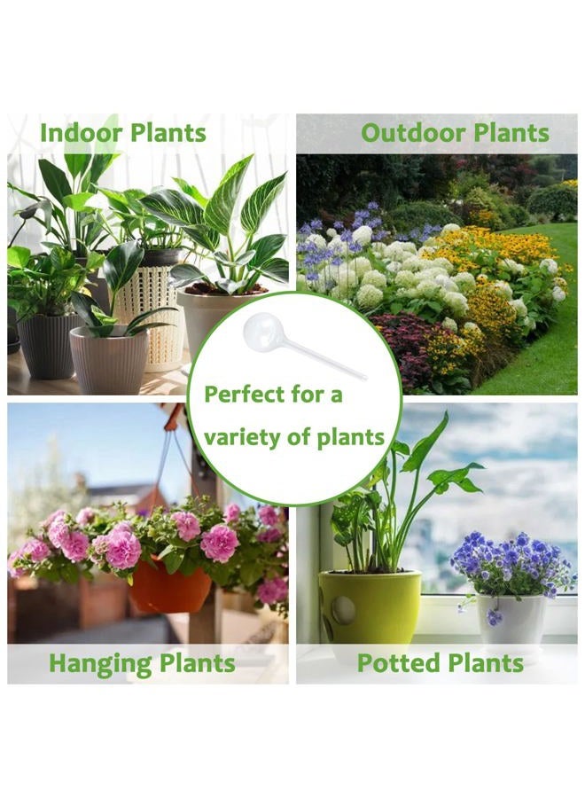 Alotm 10Pcs Plant Watering Bulbs, Automatic Self-Watering Globes Plastic Balls Garden Water Device Watering Bulbs for Plant (Large, Clear) - Image 5
