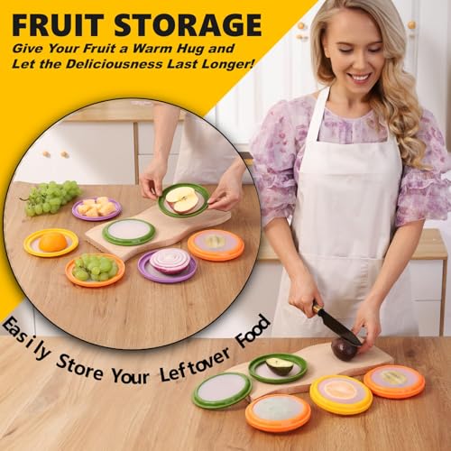 Erehere 4-Piece Airtight Food Storage Containers Set – Avocado Saver, Onion Keeper, Silicone Kitchen Organizers for Fridge, Reusable & Leak-Proof to Lock in Freshness - Image 2