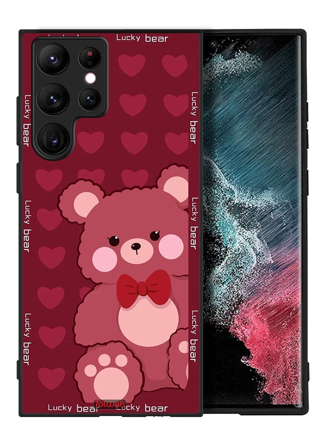 Tolwak Samsung Galaxy S22 Ultra 5G Protective Case Cover Lucky Bear - Image 2