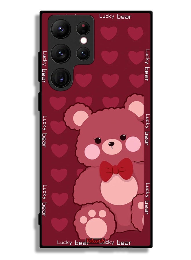 Tolwak Samsung Galaxy S22 Ultra 5G Protective Case Cover Lucky Bear - Image 3
