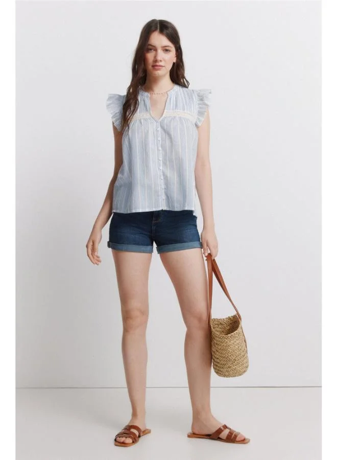 Springfield Romantic pleated blouse