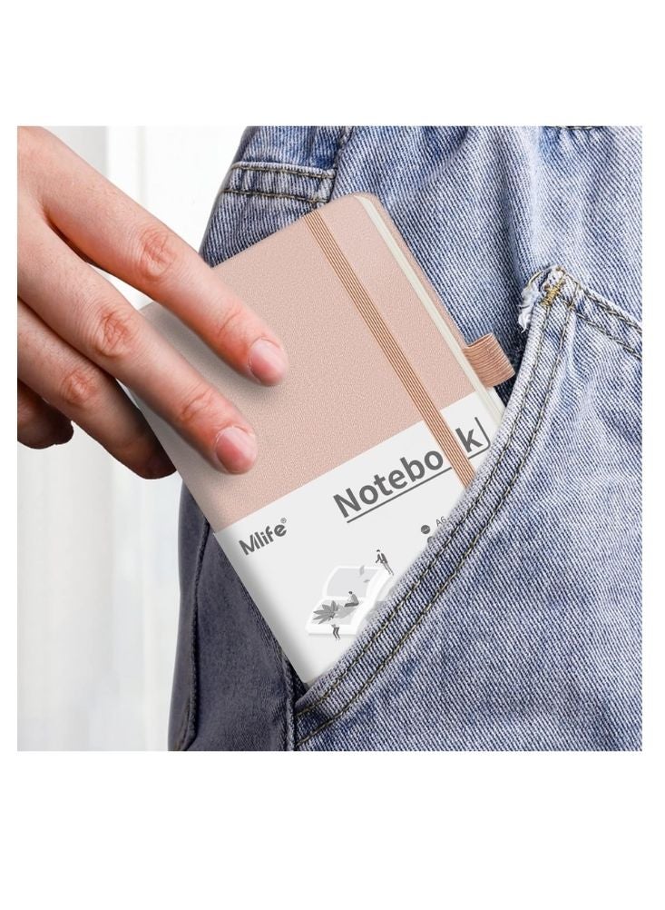 Premium Mini Pocket Notebook by Mlife | Compact Travel Journal with Elastic Strap - Image 3