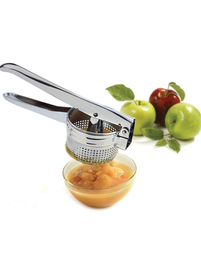 Potato Ricer Stainless Steel Masher - Ricer for Mashed Potatoes, Vegetables and Fruits - Ideal for Baby food, Mashing, Fruit Pulp, Boiled Vegetables, Fruits and Vegetable Juice - Image 5
