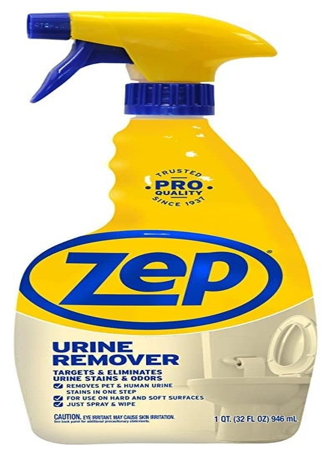 Zep Urine Remover, 32 fl oz - ZUURMV32 - Professional Strength Stain and Odor Eliminator for Hard and Soft Surfaces - Image 1