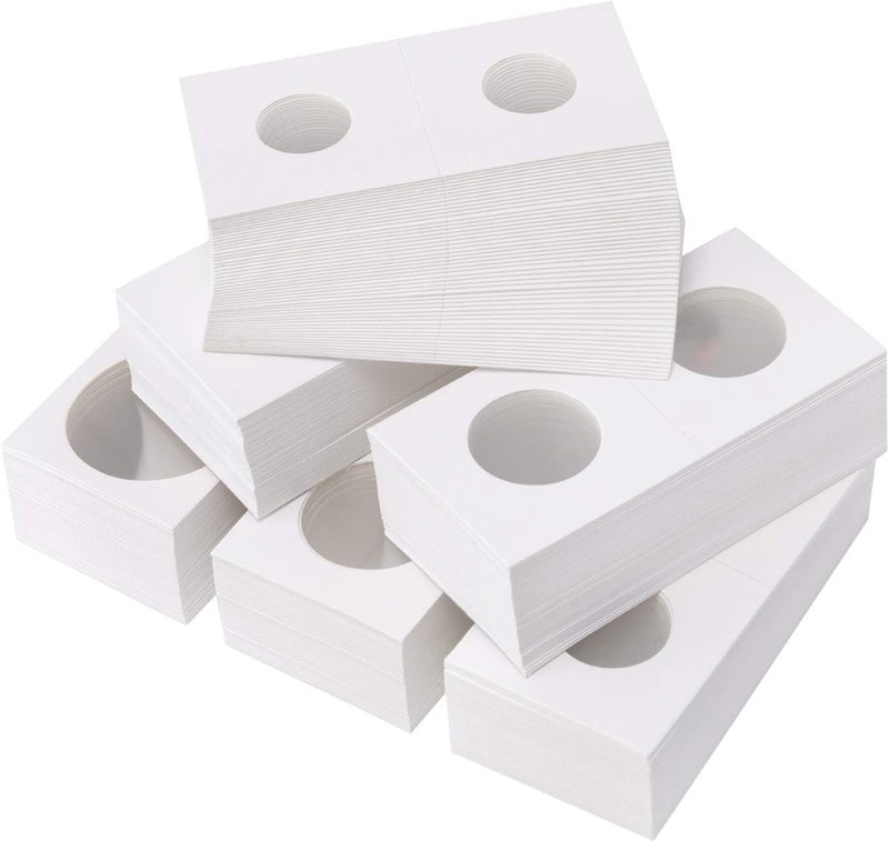 Favourde 300 Pieces Cardboard Coin Holder Flip Mega Assortment, 2 by 2 Inch for Coin Collection (6 Sizes) - Image 1