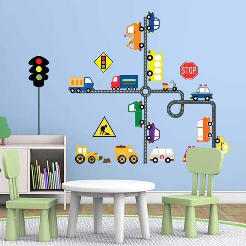 BPA® Car Transportation Road Wall Decals - Image 2