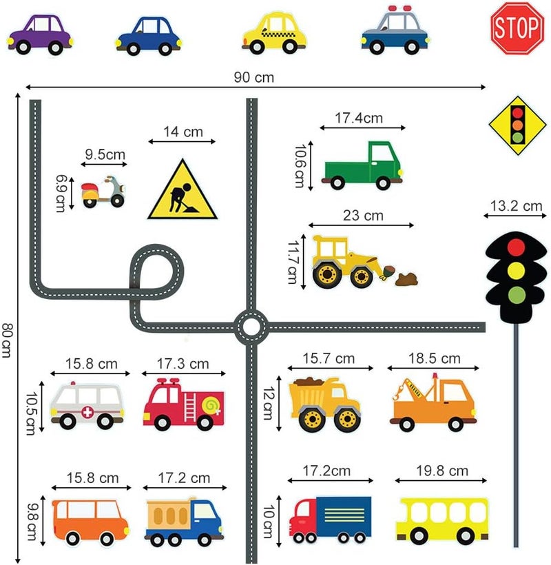 BPA® Car Transportation Road Wall Decals - Image 5