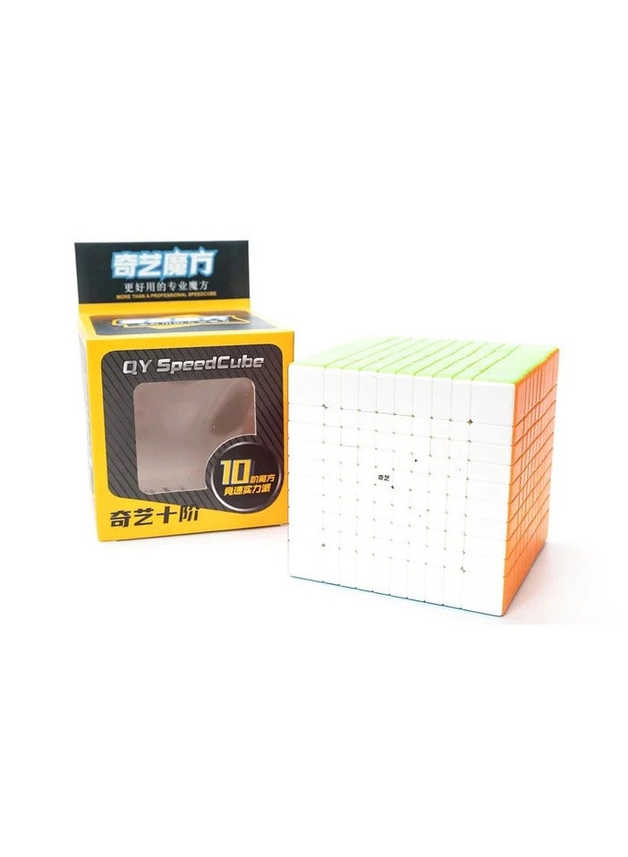 QiYi QIYI 10x10 STICKERLESS NON-MAGNETIC SPEEDCUBE  - Image 2