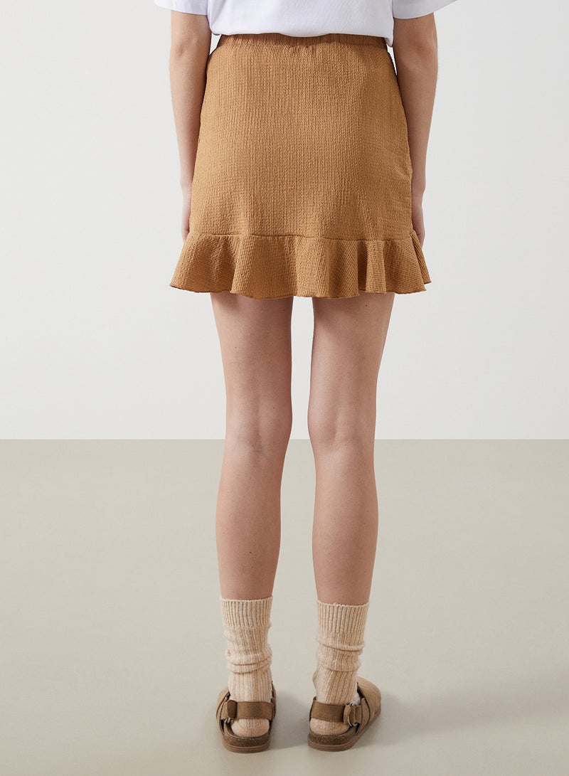 LC WAIKIKI Elasticated Waist Textured Women's Skirt - Image 4