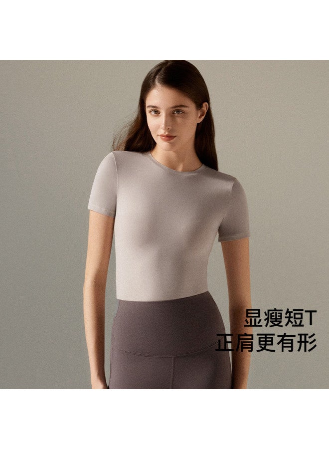 ubras Stylish Women'S Shaping Short-Sleeve Base Layer, Business Casual Basic Top For Summer - Image 2