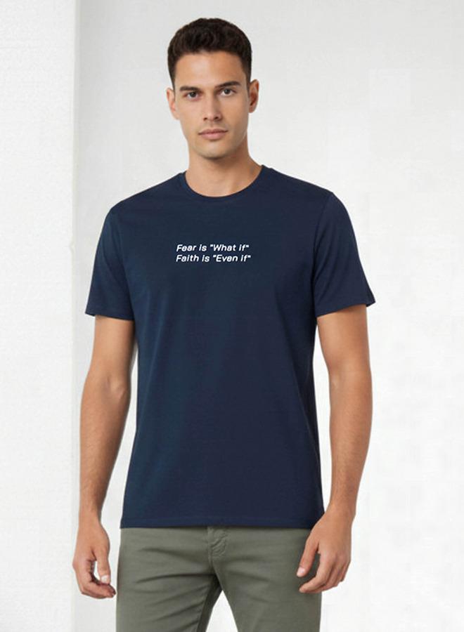 Iconic Men Slim Fit Crew Neck Short Sleeves Printed T-shirt - Image 1