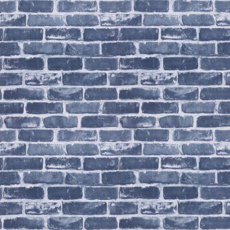 Timeet Blue Brick Wallpaper Peel and Stick Wallpaper 177 x 11811 SelfAdhesive Removable Brick Textured Wallpaper Waterproof Backplash Living Room Wall Decor