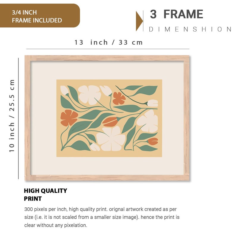 Kotart Abstract Wall Painting Wall Decoration Wall Frames Modern Art Painting For Wall Hanging Home Decoration Wall Poster With Frames Home Dcor Premium Wall Art Frames For Office Living Room Set of 6 Size 10x13 inch or 13x17 inch Art 2 - Image 3