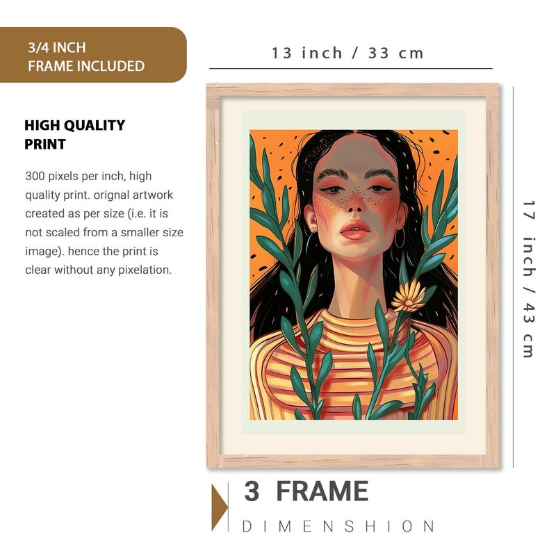 Kotart Abstract Wall Painting Wall Decoration Wall Frames Modern Art Painting For Wall Hanging Home Decoration Wall Poster With Frames Home Dcor Premium Wall Art Frames For Office Living Room Set of 6 Size 10x13 inch or 13x17 inch Art 2 - Image 4