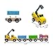 SAIBURAZ Wooden Trains Cars with Crane Magnetic Train Toys for Wooden Train Tracks Train Sets for Toddlers and Kids Ages 3 Crane Train - Image 4